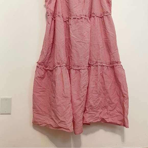 NEW NWT LISA MARIE FERNANDEZ TARGET Plus Size Seersucker Tie Strap Dress Striped - Picture 5 of 16